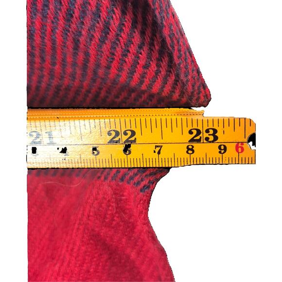 Red White Blue Blanket Scarf Acrylic Oversized Plaid – Pre-Owned VGC - Picture 6 of 7